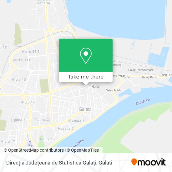 Direcția Județeană de Statistica Galați map