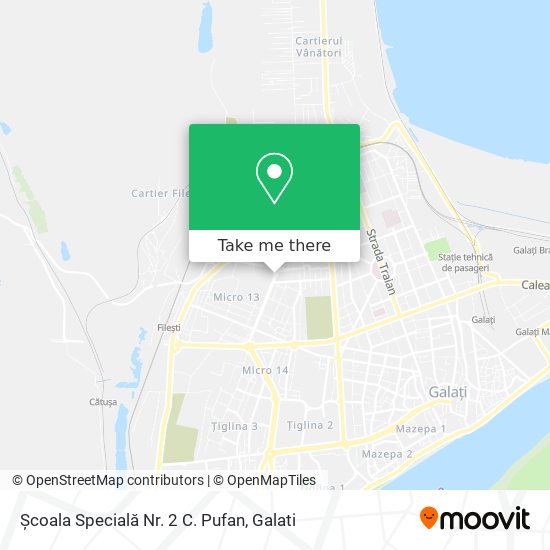 Școala Specială Nr. 2 C. Pufan map
