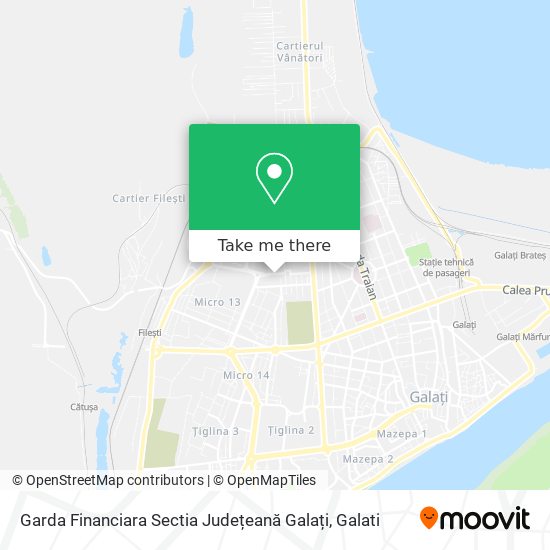 Garda Financiara Sectia Județeană Galați map