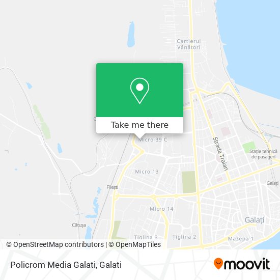 Policrom Media Galati map