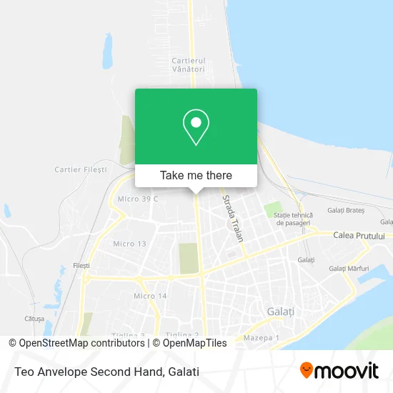 Teo Anvelope Second Hand map