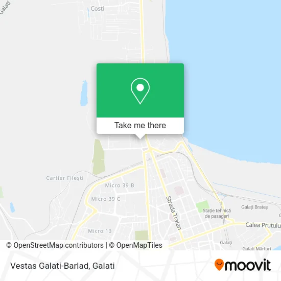 Vestas Galati-Barlad map