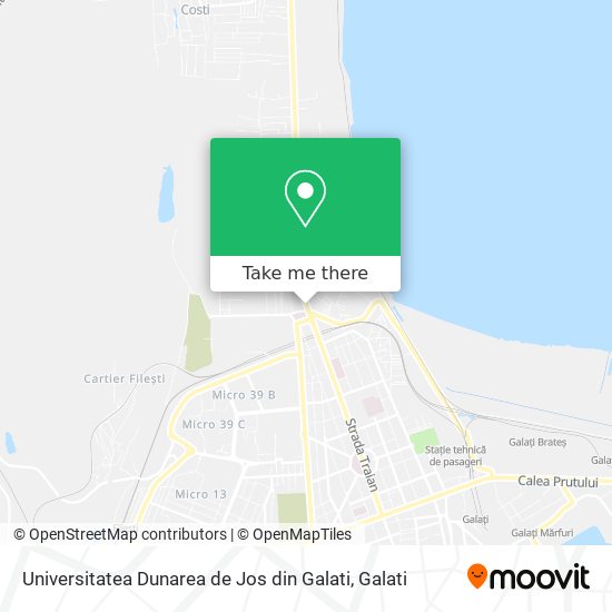 Universitatea Dunarea de Jos din Galati map