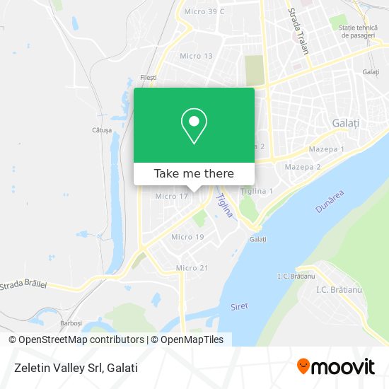 Zeletin Valley Srl map