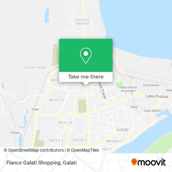 Flanco Galati Shopping map