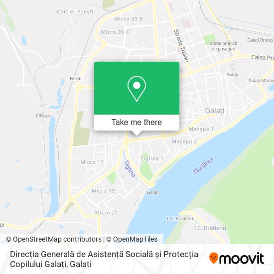 Direcția Generală de Asistență Socială și Protecția Copilului Galați map