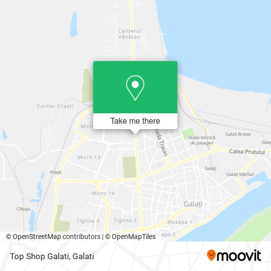 Top Shop Galati map