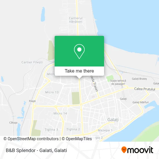 B&B Splendor - Galati map