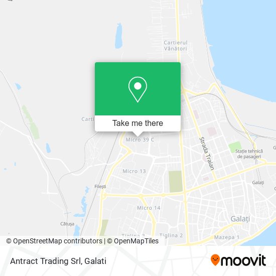 Antract Trading Srl map