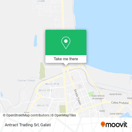 Antract Trading Srl map