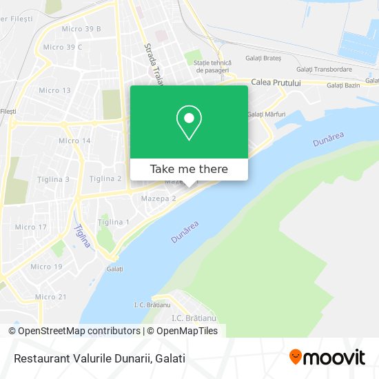 Restaurant Valurile Dunarii map