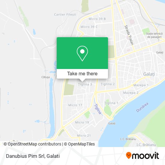 Danubius Pim Srl map