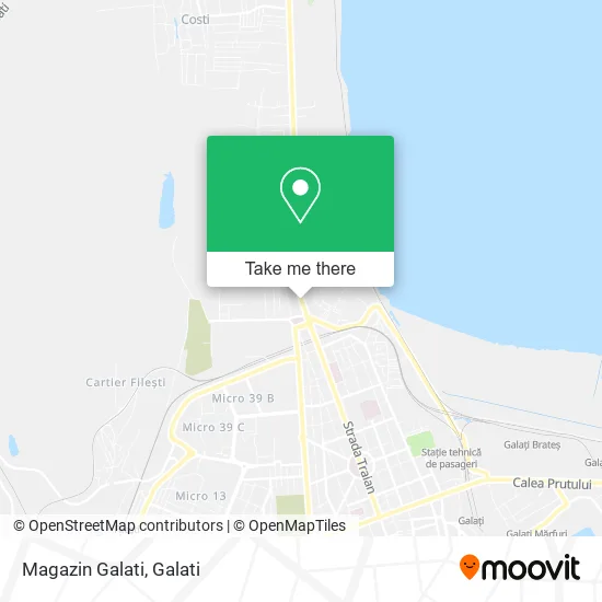 Magazin Galati map