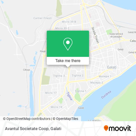 Avantul Societate Coop map