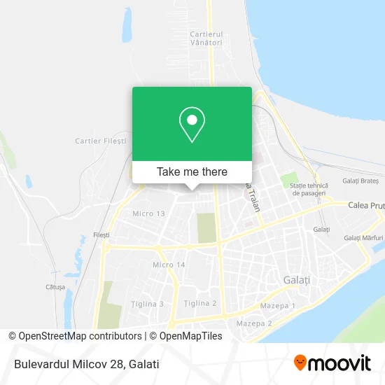 Bulevardul Milcov 28 map