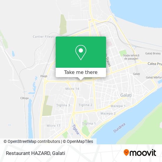 Restaurant HAZARD map