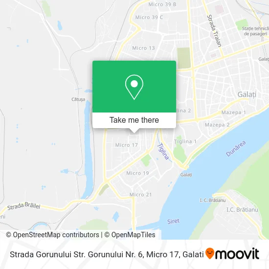 Strada Gorunului Str. Gorunului Nr. 6, Micro 17 map