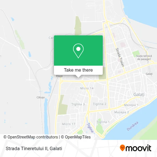 Strada Tineretului II map