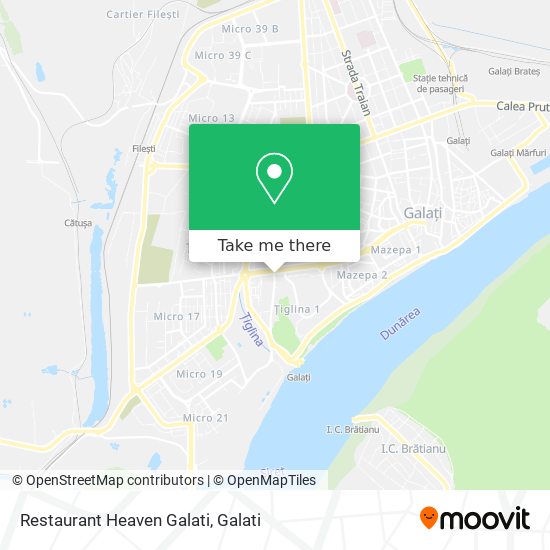 Restaurant Heaven Galati map