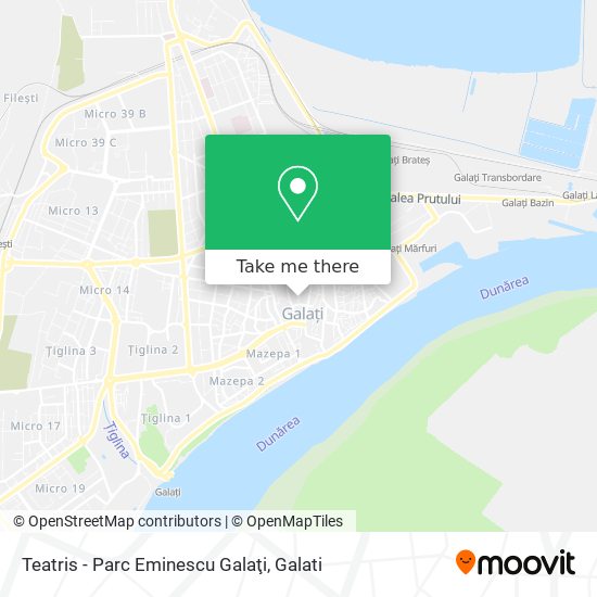 Teatris - Parc Eminescu Galaţi map