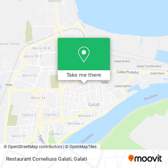 Restaurant Corneliuss Galati map