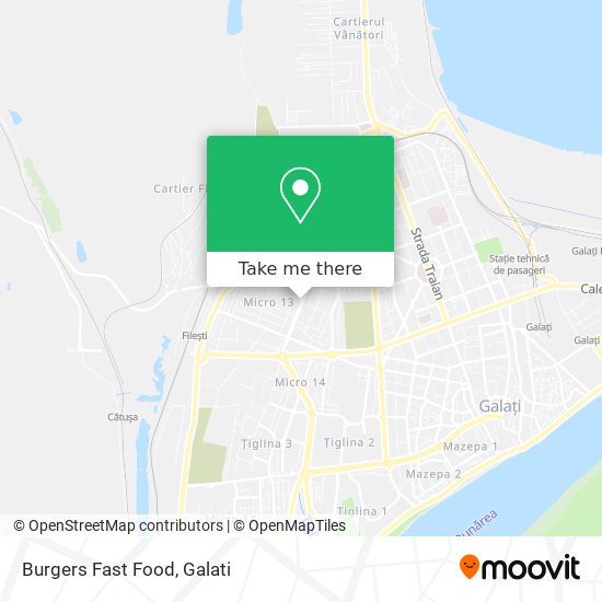 Burgers Fast Food map