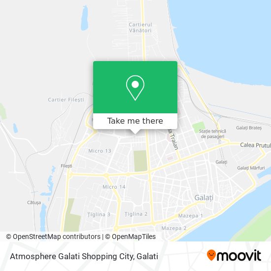 Atmosphere Galati Shopping City map