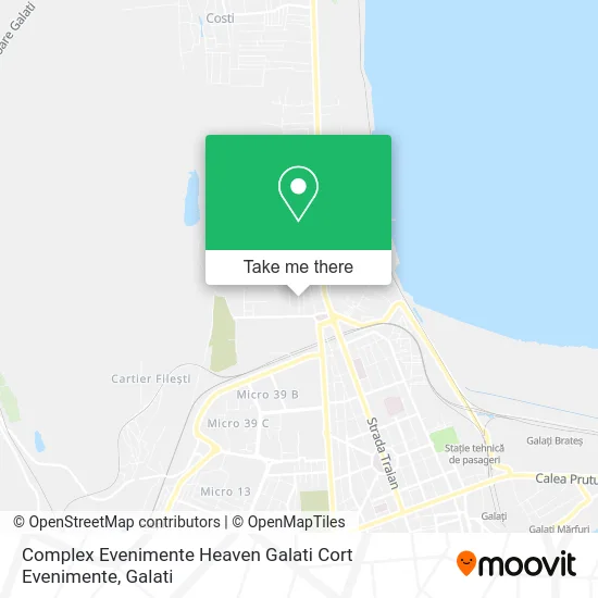 Complex Evenimente Heaven Galati Cort Evenimente map