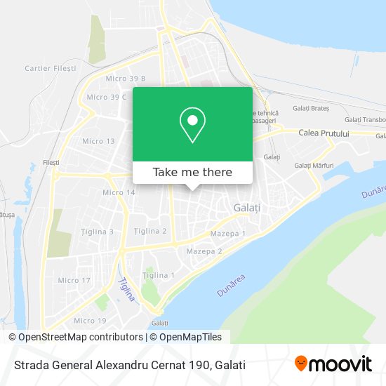 Strada General Alexandru Cernat 190 map