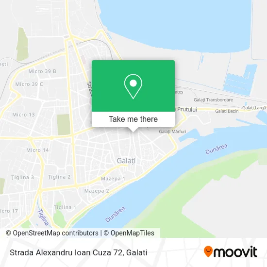 Strada Alexandru Ioan Cuza 72 map