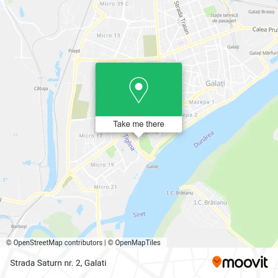 Strada Saturn nr. 2 map