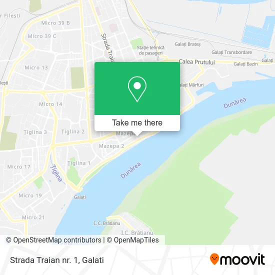 Strada Traian nr. 1 map
