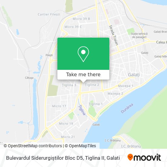 Bulevardul Siderurgiștilor Bloc D5, Tiglina II map
