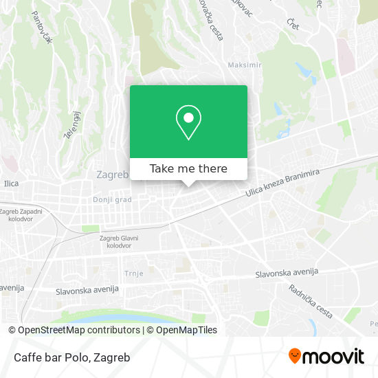 Caffe bar Polo map