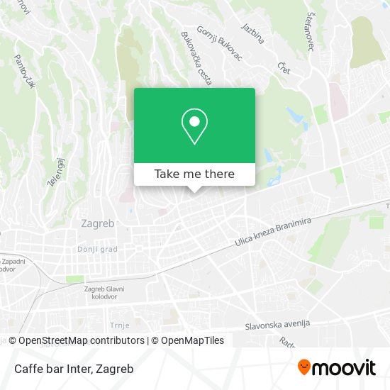 Caffe bar Inter map