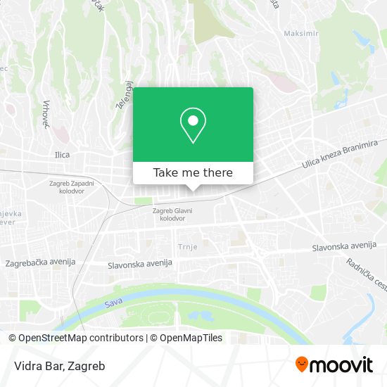 Vidra Bar map