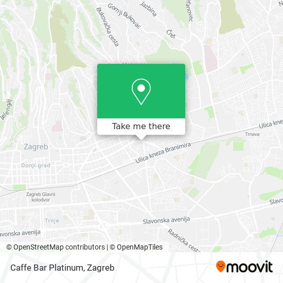 Caffe Bar Platinum map