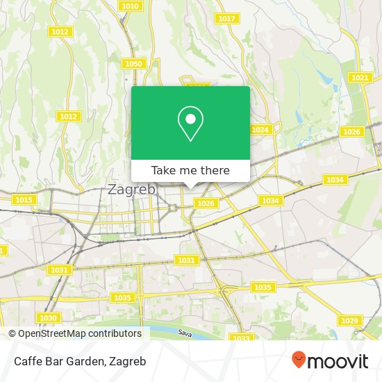 Caffe Bar Garden map
