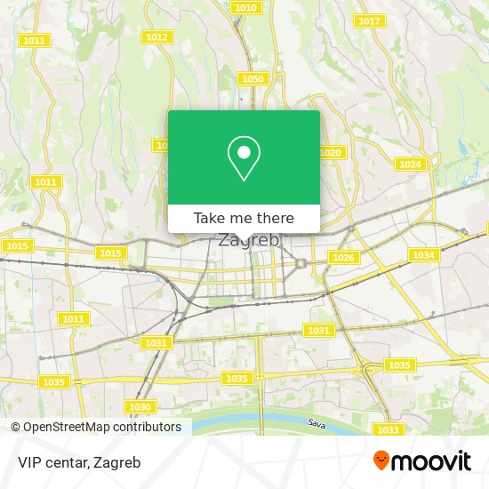 VIP centar map