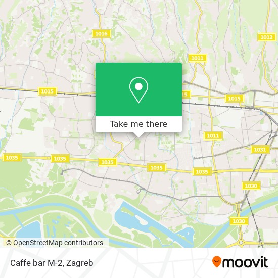 Caffe bar M-2 map