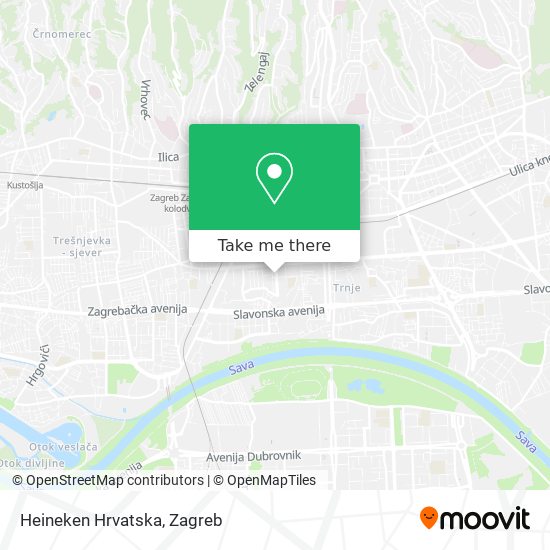Heineken Hrvatska map