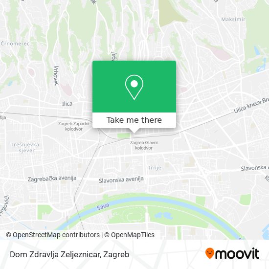 Dom Zdravlja Zeljeznicar map