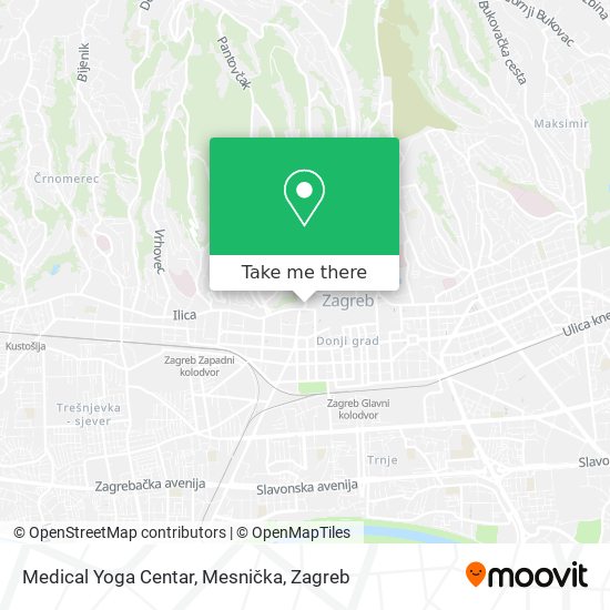 Medical Yoga Centar, Mesnička map