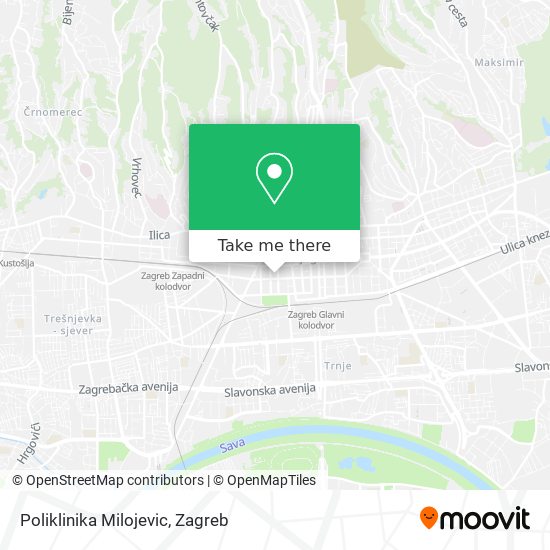 Poliklinika Milojevic map