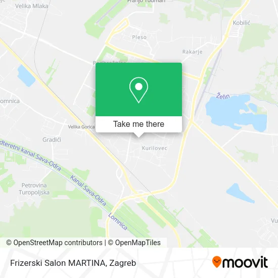 Frizerski Salon MARTINA map