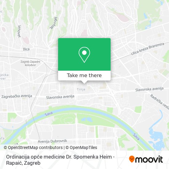 Ordinacija opće medicine Dr. Spomenka Heim - Rapaić map