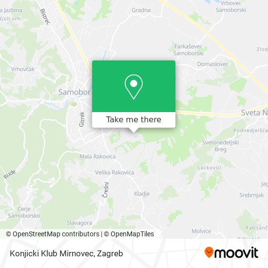 Konjicki Klub Mirnovec map