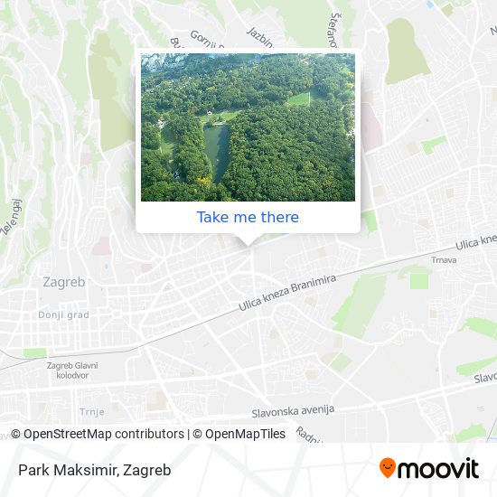 Park Maksimir map