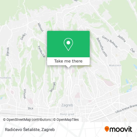 Radićevo Šetalište map