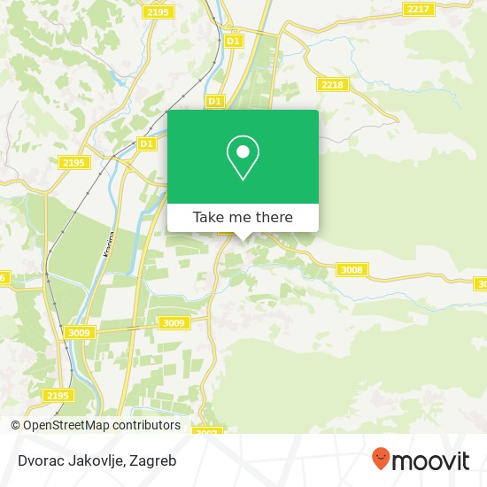 Dvorac Jakovlje map